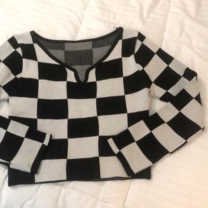 Checkered long sleeved shirt